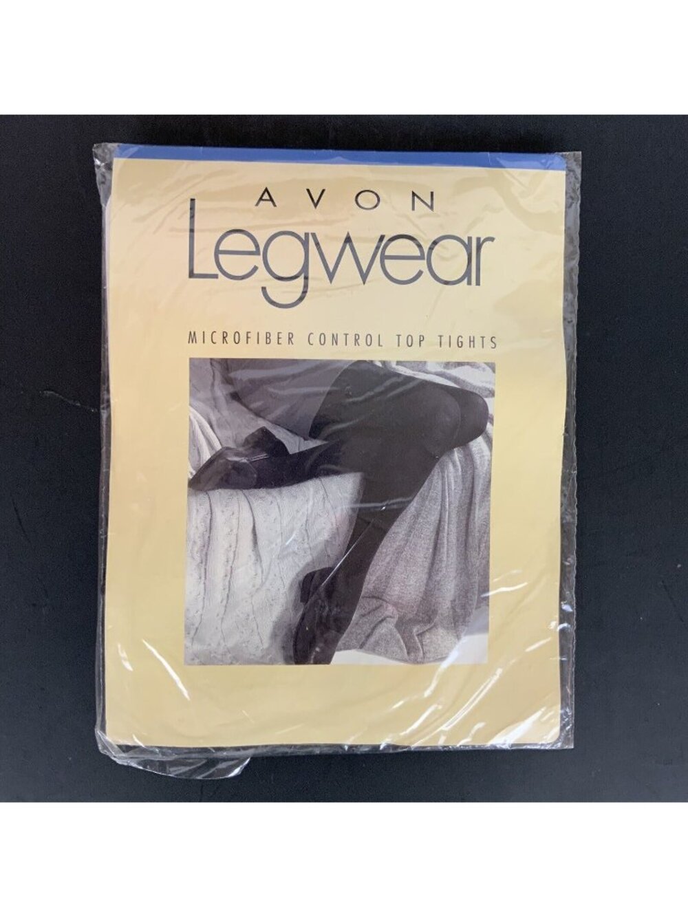 Avon Legwear Microfiber Control Top Tights Dark Navy Opaque Size B Medium